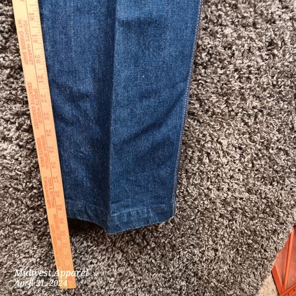 Vintage Jantzen Jeans Women 14 Blue Straight Leg‎ High Rise 90s 80s 28x30 - Picture 10 of 12